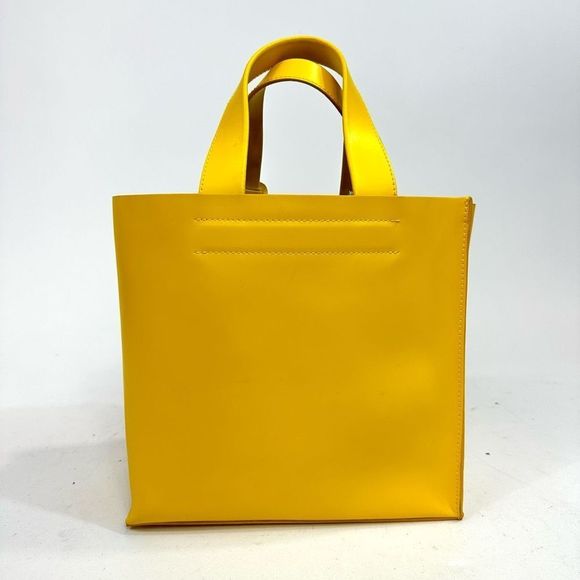 Furla Divide It Yellow Leather Mini Tote in Limoncello - Picture 4 of 13